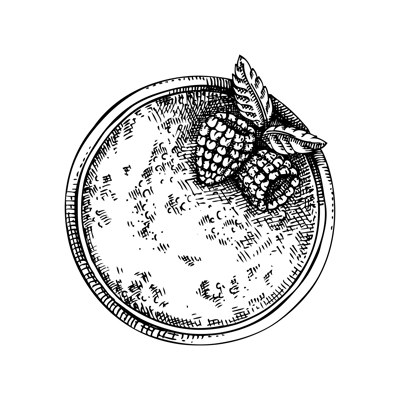 Creme brulee. Dessert vintage drawing. Traditional food from France sketch. French restaurant menu design. Hand-drawn food illustration, NOT AI generated